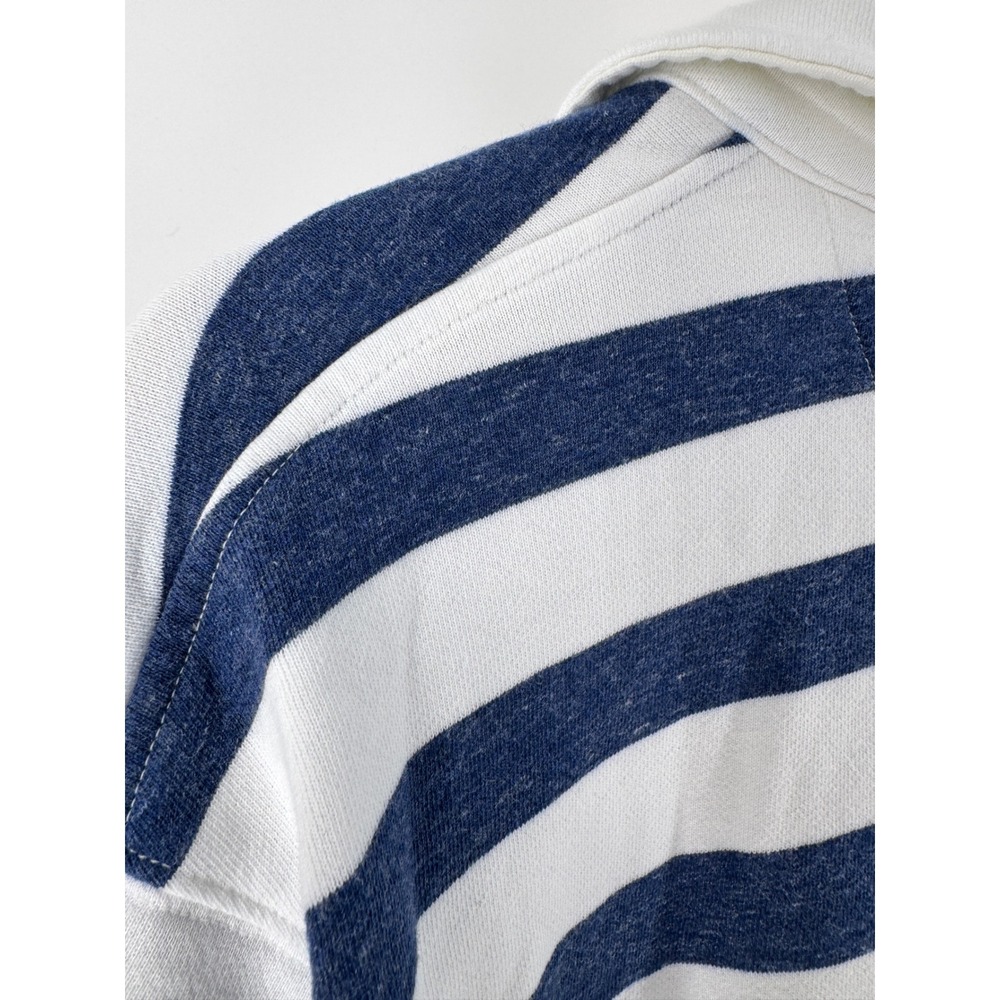 Vineyard Vines Rugby Pullover Mens XXL Blue White Striped Coastal Sweatshirt - Picture 8 of 11